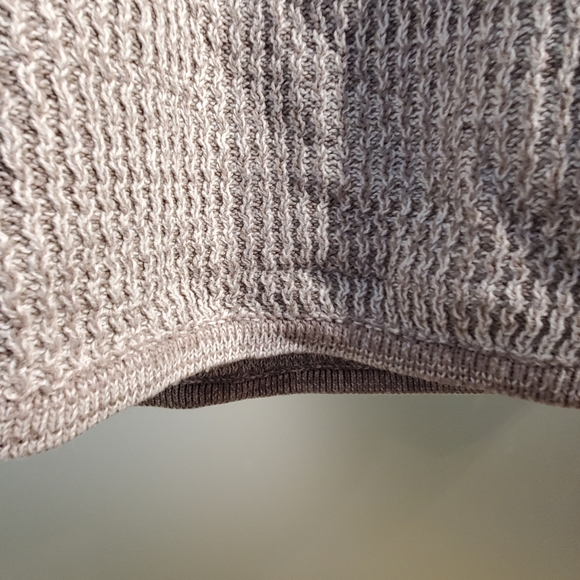 Medium, Beautiful Grey Knit Long Sweater or Dress, L/S Roll up Cuffs, Stretchy - Picture 6 of 16